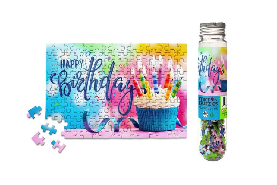 Happy Birthday Cupcake - Mini Jigsaw Puzzle