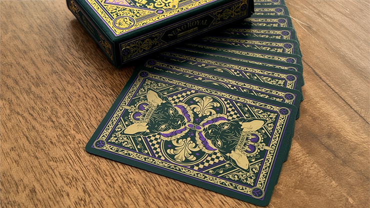 Neko Royal Green Playing Cards
