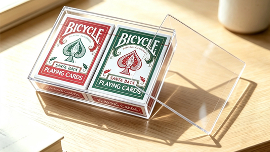Plexiglass Card Case (2 Deck Case) by MS Magic
