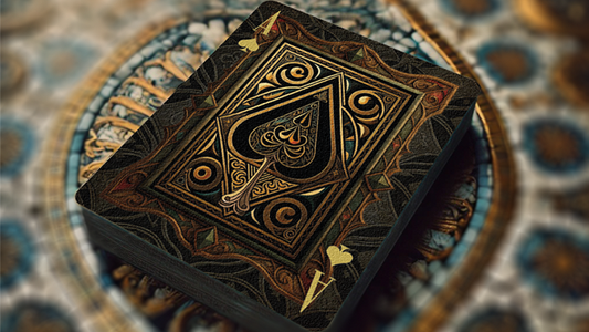 The Spirit of Cubism (Dark Red) Playing Cards