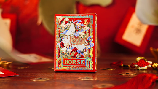 Year of the Horse (Red) Playing Cards by TCC Fashion