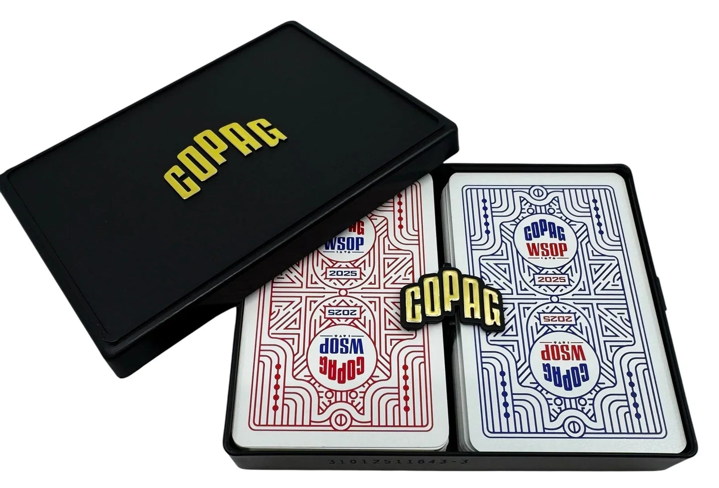 Copag WSOP 2025 Retro 100% Plastic Playing Cards – Bridge Size Jumbo Index (Red/Blue Double Deck Set)