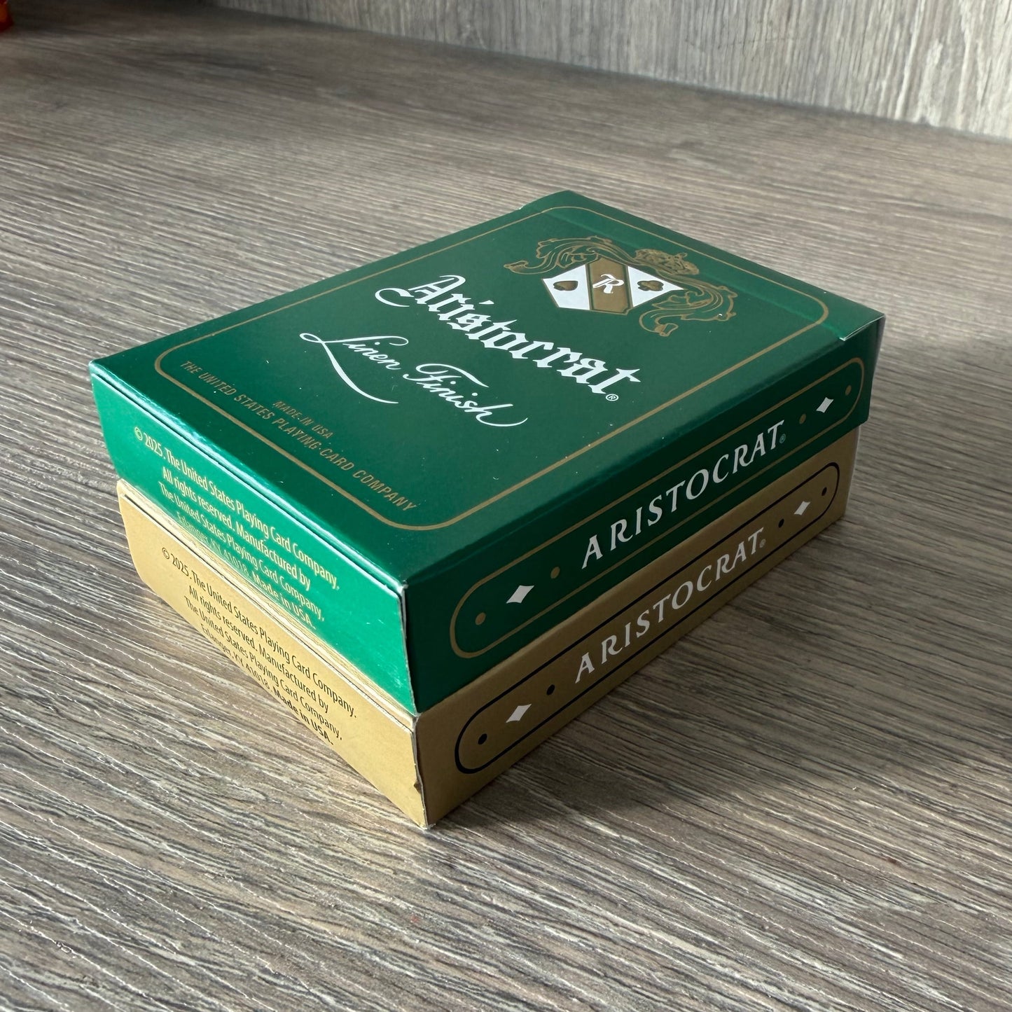 Aristocrat 727 Currency Green 110th Anniversary Playing Cards