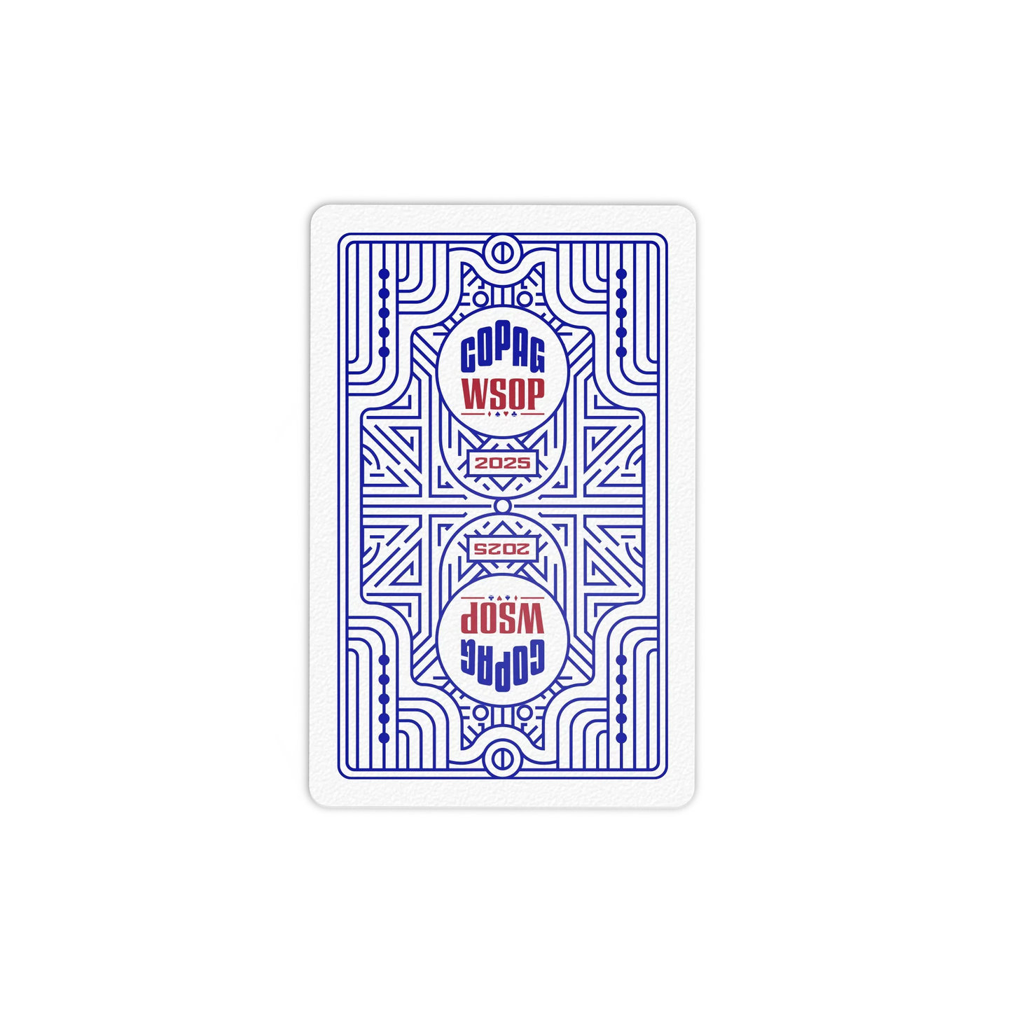 Copag WSOP 2025 Retro 100% Plastic Playing Cards – Bridge Size Jumbo Index (Red/Blue Double Deck Set)