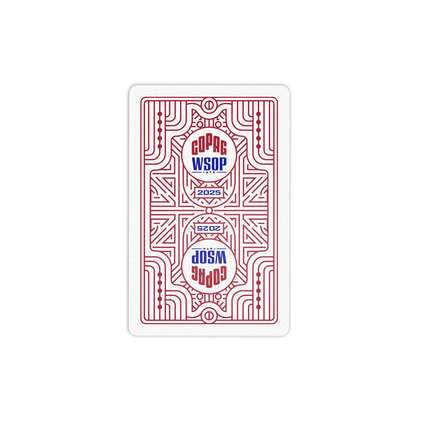 Copag WSOP 2025 Retro 100% Plastic Playing Cards – Bridge Size Jumbo Index (Red/Blue Double Deck Set)