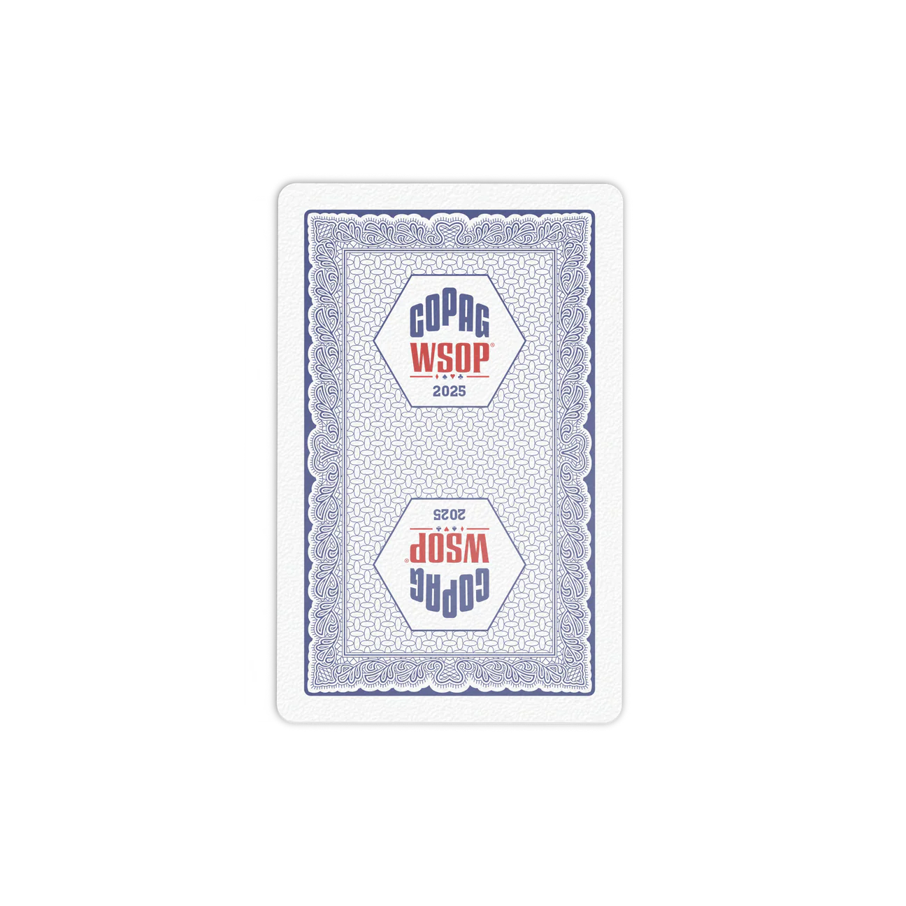 Copag WSOP 2025 Traditional 100% Plastic Playing Cards – Bridge Size Regular Index (Red/Blue Double Deck Set)
