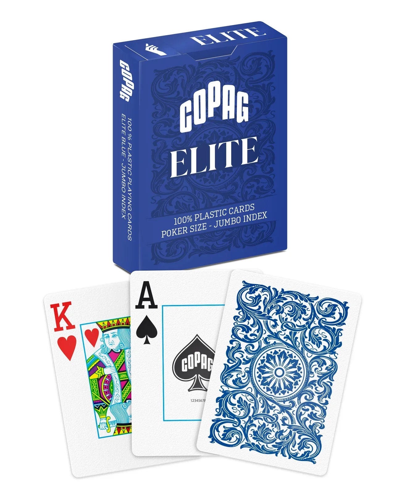 Copag Elite 100% Plastic Playing Cards – Bridge Size Jumbo Index (Mixed Colors)