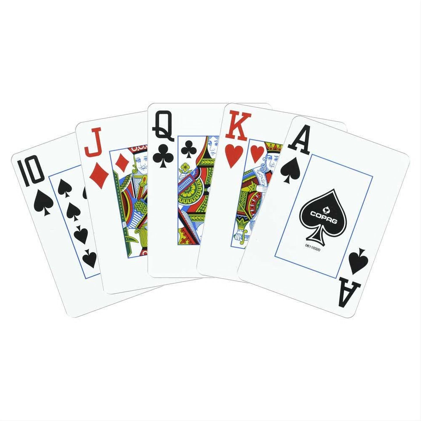 Copag 1546 Plastic Double Deck Set – Poker Size (Red & Blue) – Jumbo Index