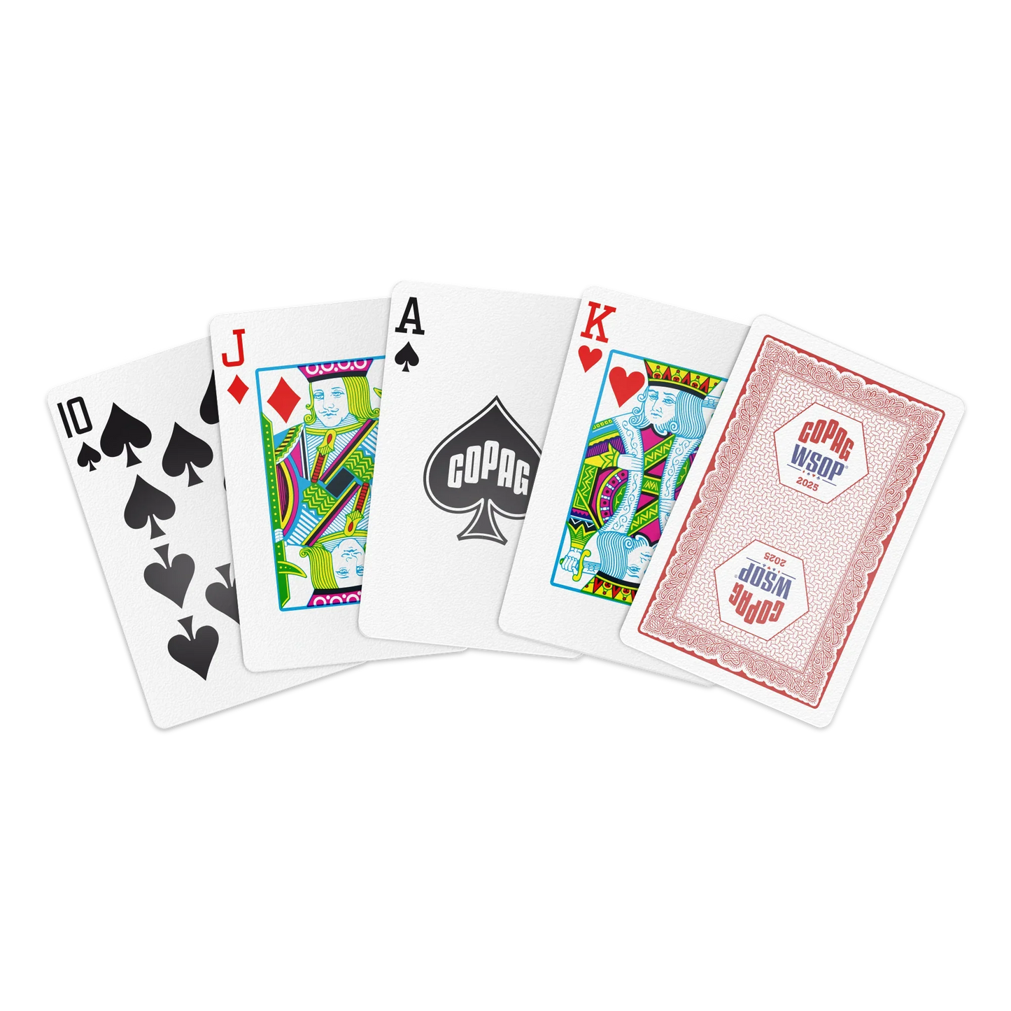 Copag WSOP 2025 Traditional 100% Plastic Playing Cards – Bridge Size Regular Index (Red or Blue)