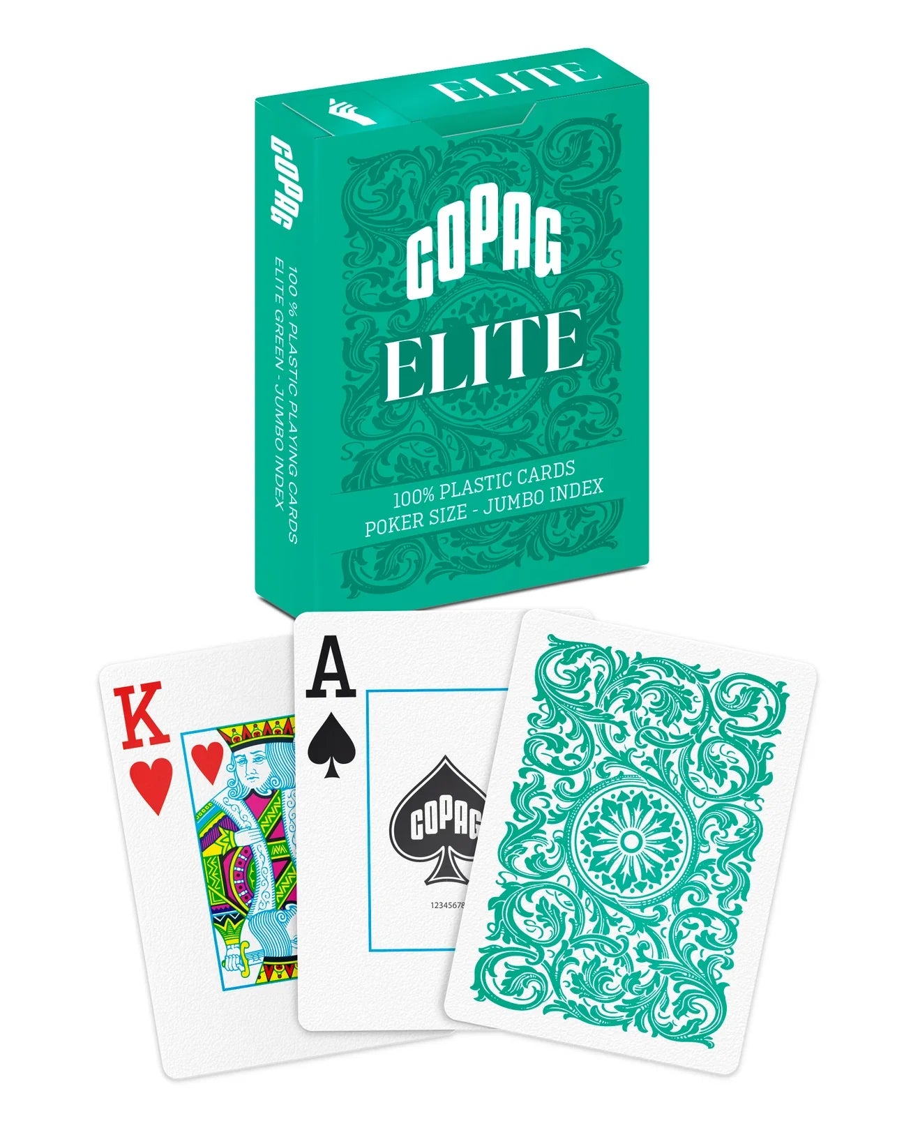 Copag Elite 100% Plastic Playing Cards – Bridge Size Jumbo Index (Mixed Colors)