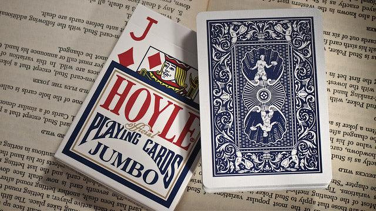 Hoyle® Playing Cards – Shell Back Design - Jumbo Index - Red & Blue Poker Cards