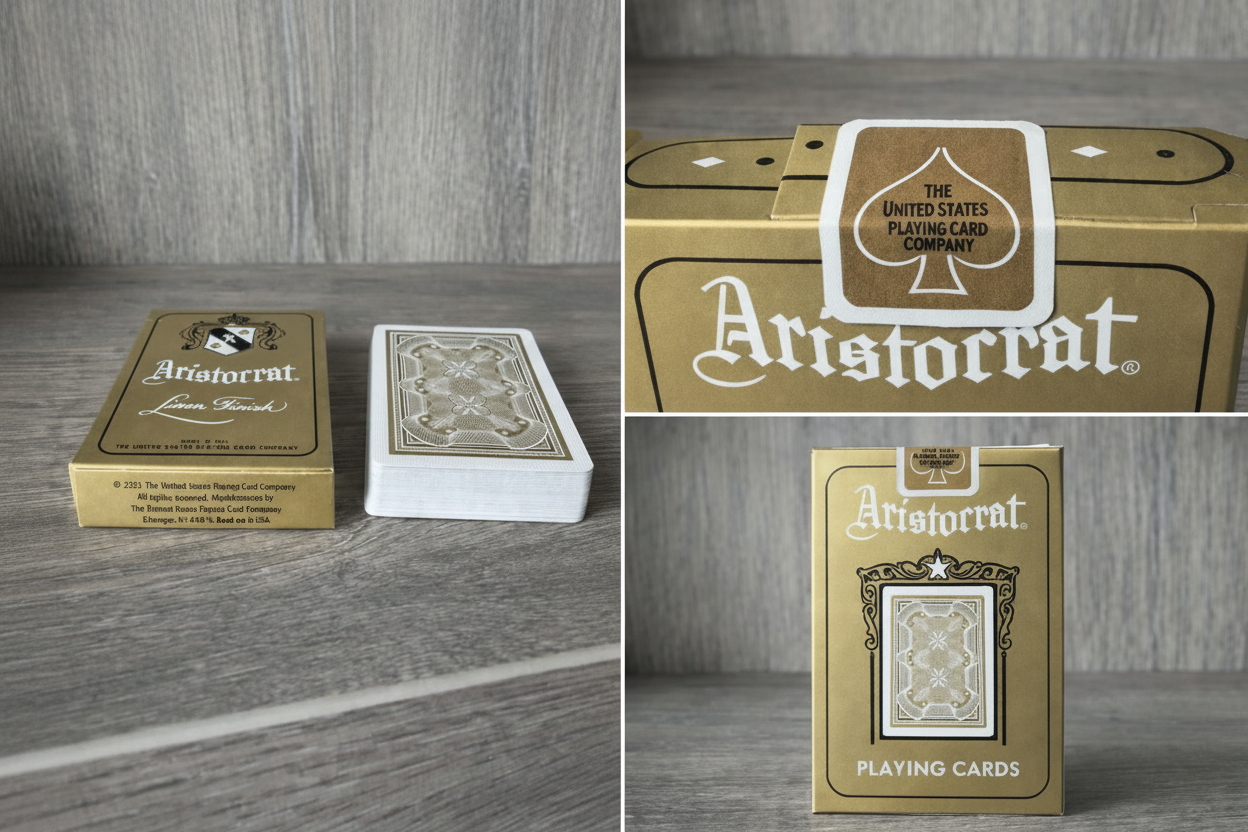 Aristocrat 727 Gold 110th Anniversary – Half Brick (6 Decks)