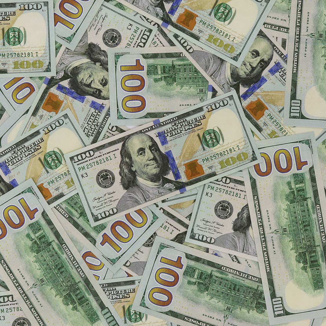 $500,000 Full Print New Series Stacks & Briefcase