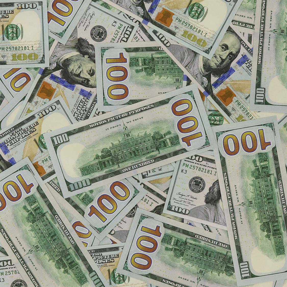 $500,000 Full Print New Series Stacks & Briefcase