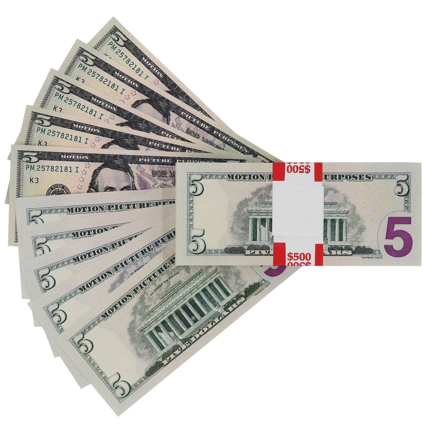 $500 Full Print New Series Stack