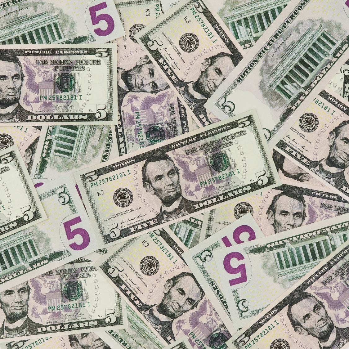 $500 Full Print New Series Stack