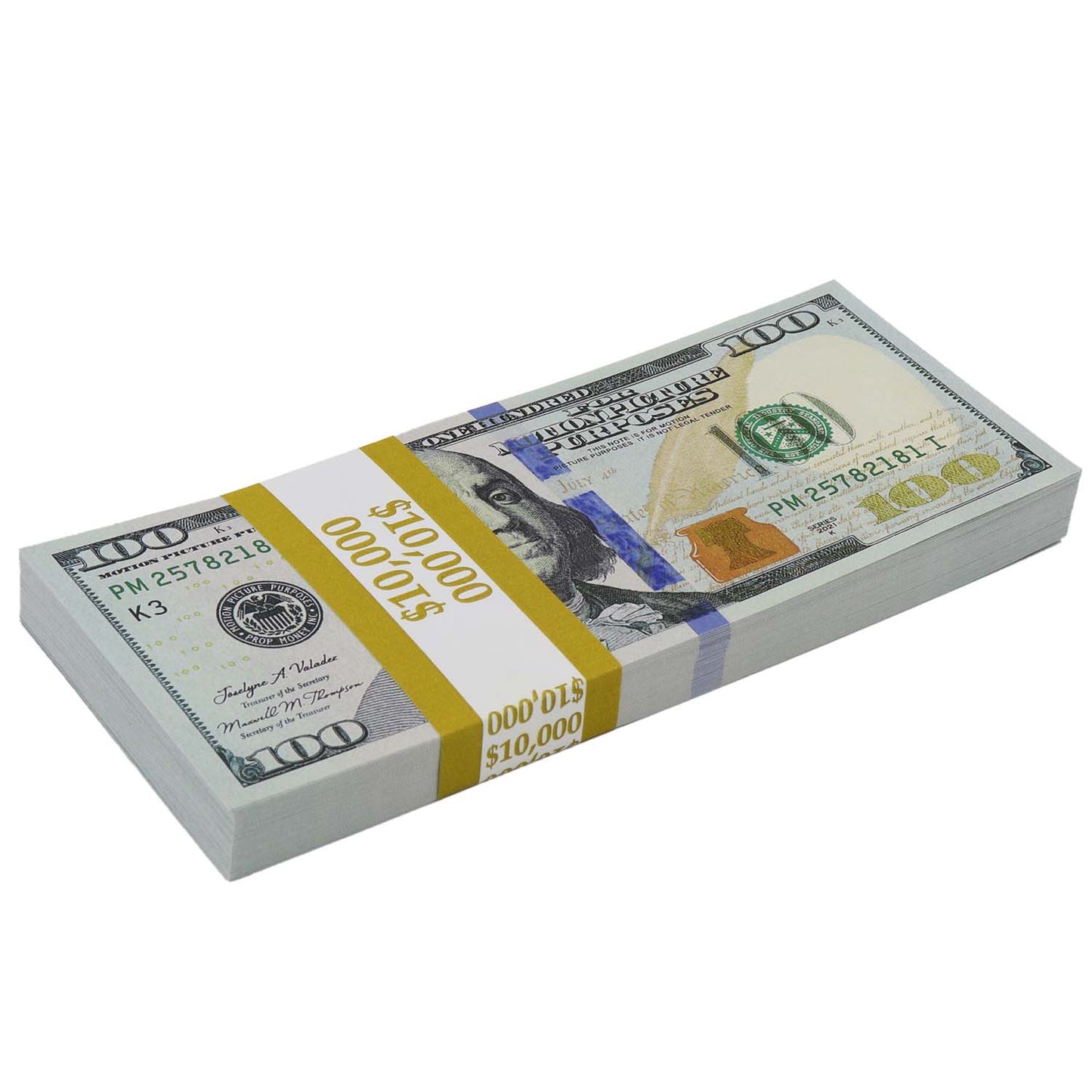 $500,000 Full Print New Series Stacks & Briefcase