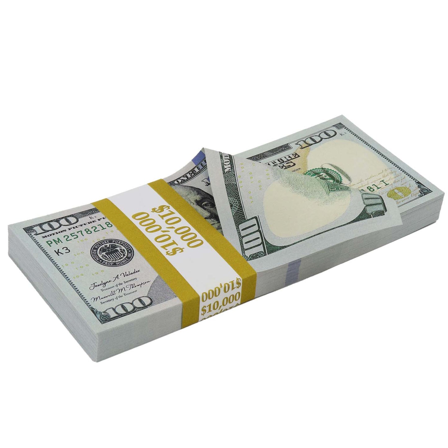 $500,000 Full Print New Series Stacks & Duffel Bag