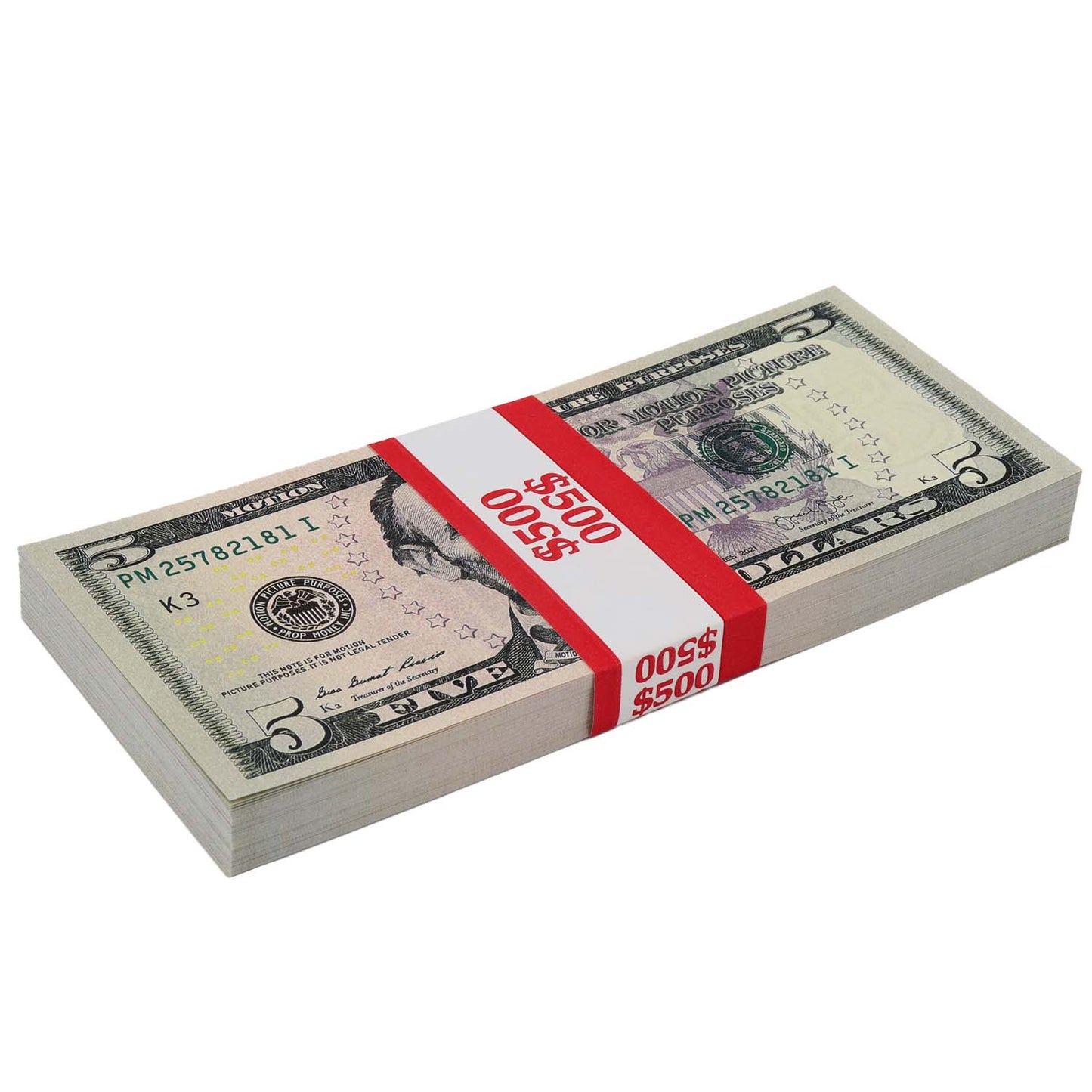 $500 Full Print New Series Stack