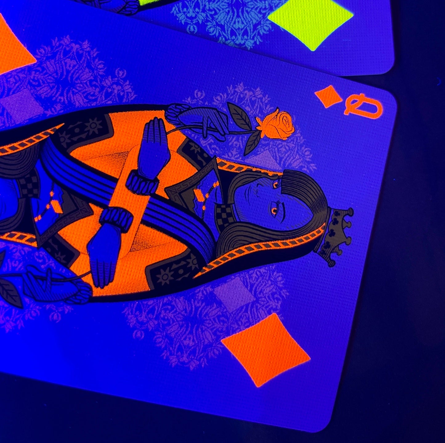 Bicycle Neon Rider Back Solar-Orange Deck Playing Cards