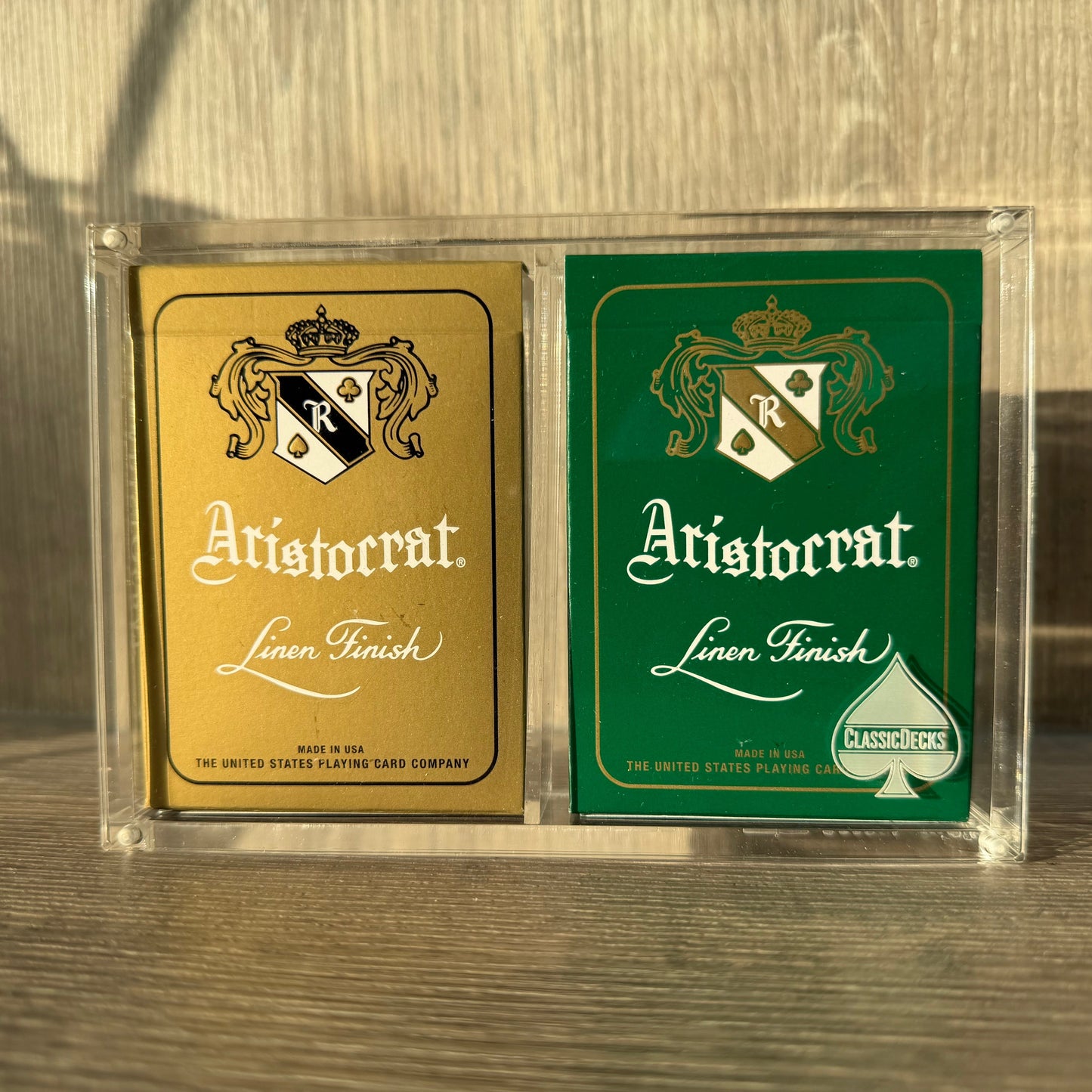 Aristocrat 727 Currency Green 110th Anniversary Playing Cards