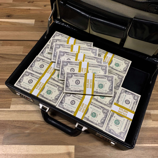 $500,000 Full Print 1990 Series Stacks & Briefcase