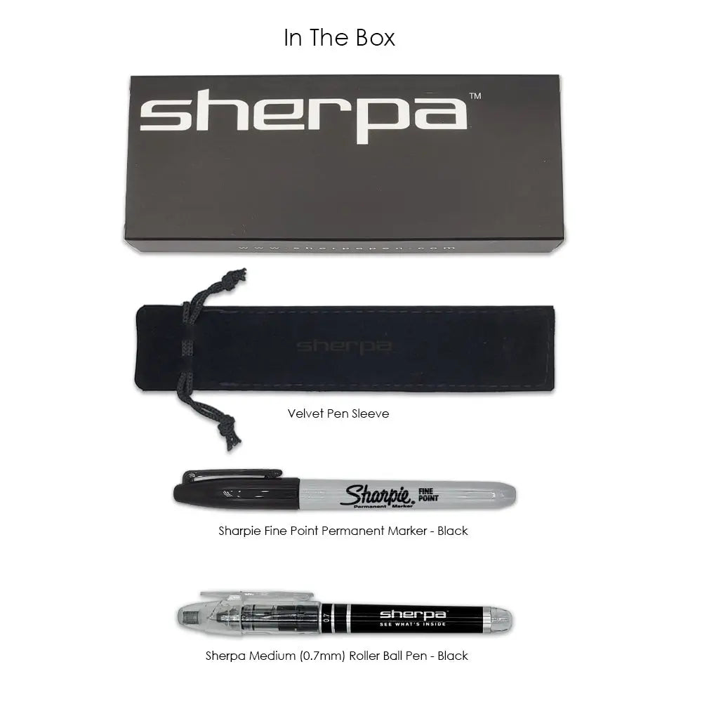Sherpa Pen Classic Midnight Black Pen/Sharpie Marker Cover