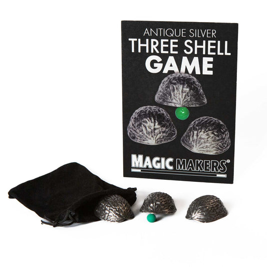Metal Antique Silver 3 Shell Game