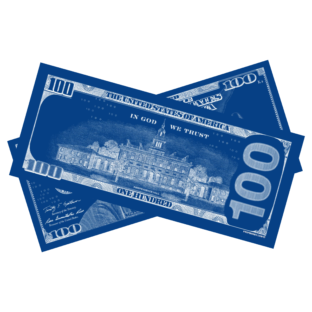 Los Angeles Blue Prop Money Bills