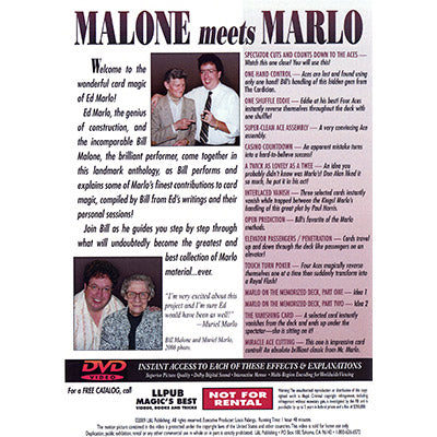 Malone Meets Marlo #2 by Bill Malone - DVD