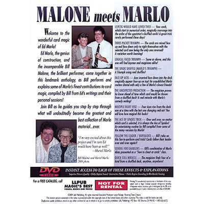 Malone Meets Marlo #4 by Bill Malone - DVD-Alternate Worlds Magic
