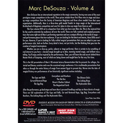 Master Works of Conjuring Vol. 4 by Marc DeSouza - DVD