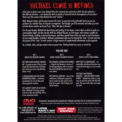 Devious Volume 1 by Michael Close and L&L Publishing - DVD-Alternate Worlds Magic