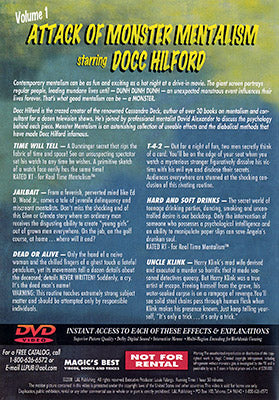 Docc Hilford: Attack Of Monster Mentalism Volume 1 - DVD-Alternate Worlds Magic