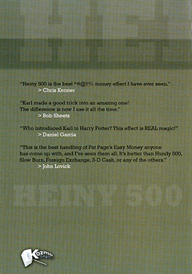 Heiny 500 by Karl Hein - DVD