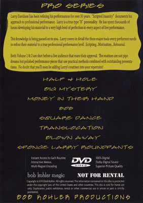 Scripted Insanity Volume 1 by Larry Davidson - DVD-Alternate Worlds Magic