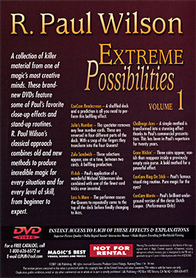 Extreme Possibilities Volume 1 by R. Paul Wilson - DVD-Alternate Worlds Magic