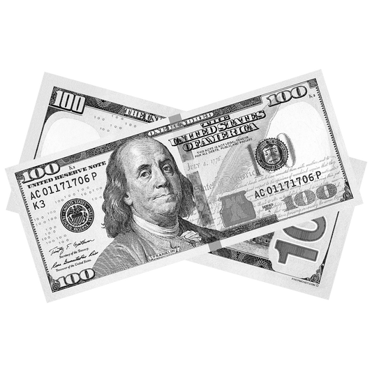 Gray Prop Money Bills
