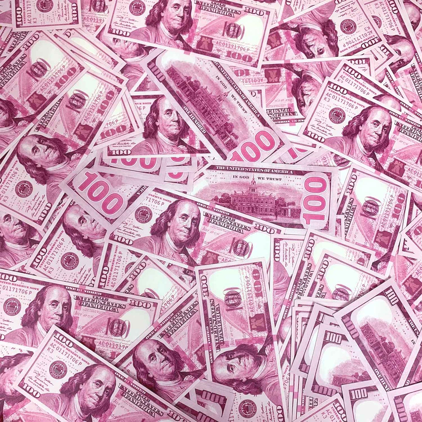 Pink Prop Money Bills