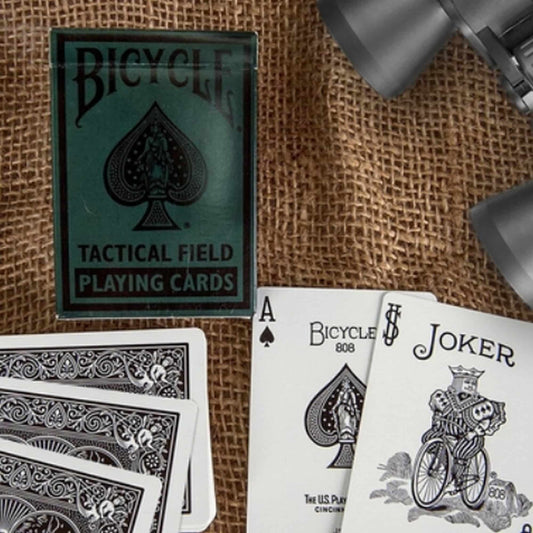 Bicycle Tactical Field (Jungle Green, Red Lens Playable) Playing Cards by USPCC