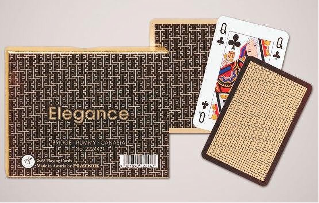 Piatnik Elegance Bridge Double Deck - Classic Design Playing Cards