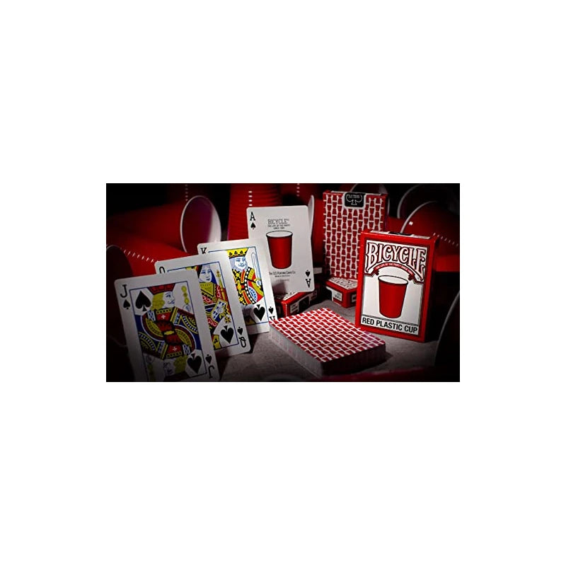 Bicycle Red Plastic Cup Playing Cards by USPCC
