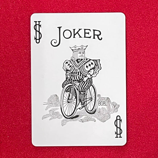 Ted's Sterling Magic Bicycle Black and White Joker Trick