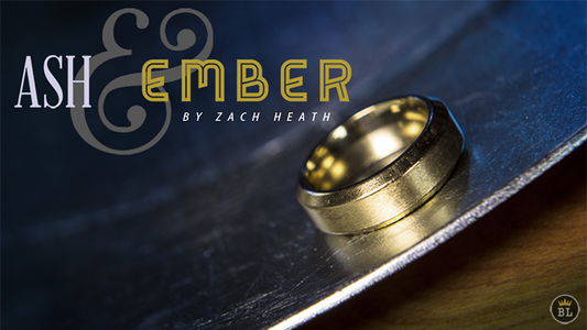 Ash and Ember Gold Beveled Size 11 (2 Rings) by Zach Heath  - Trick