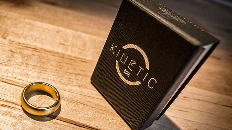 Kinetic PK Ring (Gold) Curved size 10 by Jim Trainer - Trick