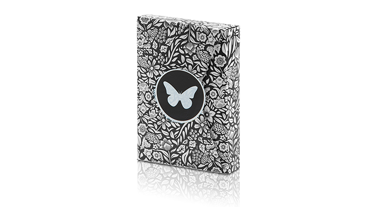 Limited Edition Butterfly Playing Cards (Black and White) by Ondrej Psenicka