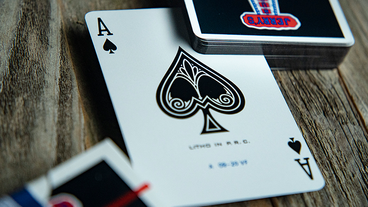 Gilded Vintage Feel Jerry's Nuggets (Black) Playing Cards