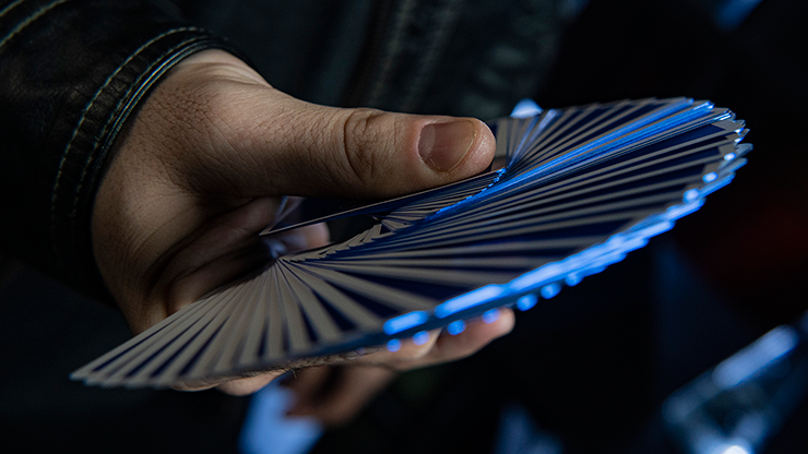 Gilded Vintage Feel Jerry's Nuggets (Blue) Playing Cards